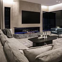EcoSmart Fire XL1200 bioethanol burner brings modern indoor fireplace design to Project Emerson by Jajo & Co