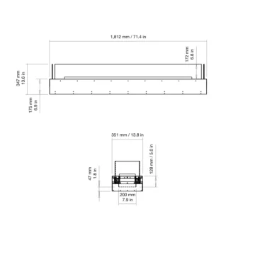 Flex 68BN Bench Fireplace
