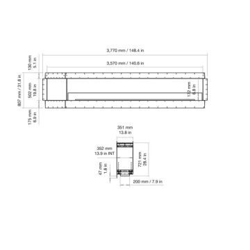 Flex 140DB.BX1 Double Sided Fireplace