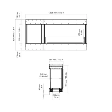 Flex 60BY.BXL Bay Fireplace