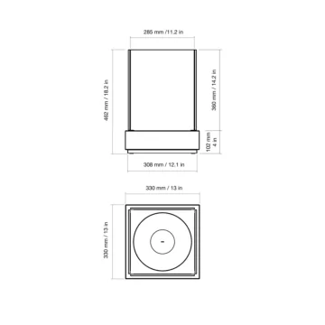 Mini T Designer Fireplace