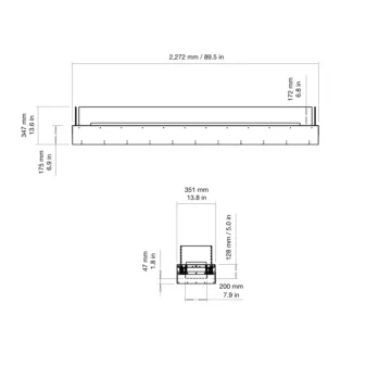 Flex 86BN Bench Fireplace