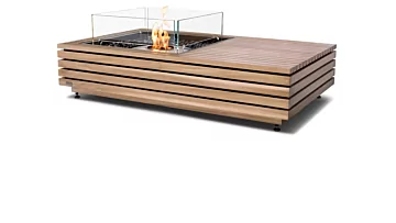 Manhattan 50 Studio - Teak / Natural / SS / Glass / Angle