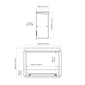 Heritage 56SS Firebox Model Spec