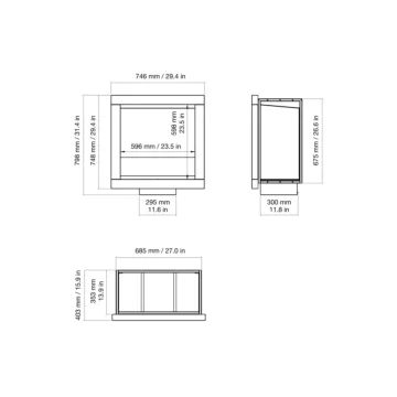 Frame-600SS-Single-Side-Fireplace-Drawings