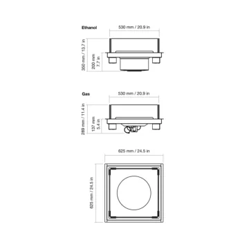 Square 22 Fire Pit Kit