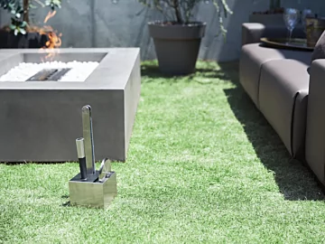 EcoSmart Fire Accessory Holder keeps fireplace tools organised in a private residence for safe and stylish home heating.