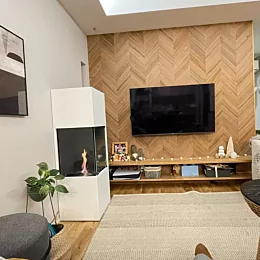 ひたすらバイオエタノール暖炉を見せる☃️使い方と暗がりの中に揺れる炎🔥
夫婦時間と1人時間にこの空間がかなり癒される。消費燃料高いので限ら...