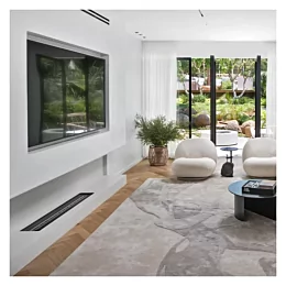 מבער בטיחותי המעניק חמימות נעימה באש אמיתית, ללא חיבור לארובה.