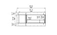 Flex 60RC.BXL Right Corner - Technical Drawing / Front by EcoSmart Fire