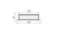 Firebox 1100CV Curved Fireplace - Technical Drawing / Top by EcoSmart Fire