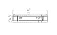 Flex 140RC.BX2 Right Corner - Technical Drawing / Front by EcoSmart Fire