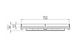 Linear 90 Fireplace Insert - Technical Drawing / Front by EcoSmart Fire