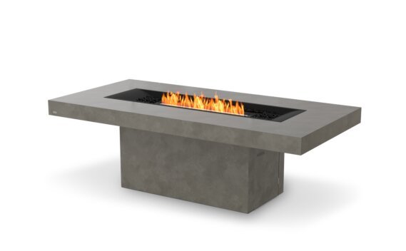Gin 90 (Dining) Fire Pit - Ethanol - Black / Natural / Optional Fire Screen by EcoSmart Fire