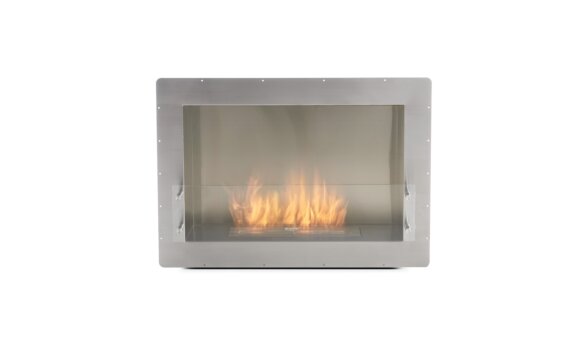 Firebox 800SS Fireplace Insert - Ethanol / Stainless Steel / Front View by EcoSmart Fire