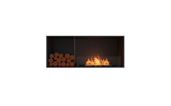 Flex 50SS.BXL Single Sided - Ethanol / Black / Installed view - Logs not included by EcoSmart Fire