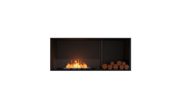 Flex 50SS.BXR Single Sided - Ethanol / Black / Installed view - Logs not included by EcoSmart Fire