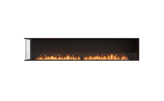 Flex 104LC Left Corner - Ethanol / Black / Installed View by EcoSmart Fire