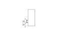 Cube Designer Fireplace - Technical Drawing / Side by EcoSmart Fire