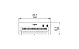 XL500 Ethanol Burner - Technical Drawing / Top by EcoSmart Fire