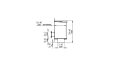 Firebox 1500SS Single Sided Fireplace - Technical Drawing / Side by EcoSmart Fire