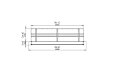 Firebox 1500SS Single Sided Fireplace - Technical Drawing / Top by EcoSmart Fire