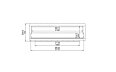 Firebox 2100SS Fireplace Insert - Technical Drawing / Front by EcoSmart Fire