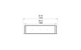 Flex 50DB Double Sided - Technical Drawing / Top by EcoSmart Fire