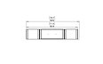 Flex 68PN.BX2 Peninsula - Technical Drawing / Top by EcoSmart Fire