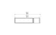 Flex 68PN.BXR Peninsula - Technical Drawing / Top by EcoSmart Fire