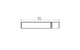 Flex 86 - Technical Drawing / Top by EcoSmart Fire