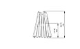 Stix Fire Pit - Technical Drawing / Front by EcoSmart Fire