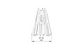 Stix Fire Pit - Technical Drawing / Side by EcoSmart Fire