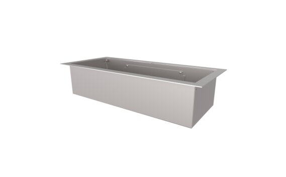 XL500 Top Tray Fireplace Tray - Stainless Steel by EcoSmart Fire