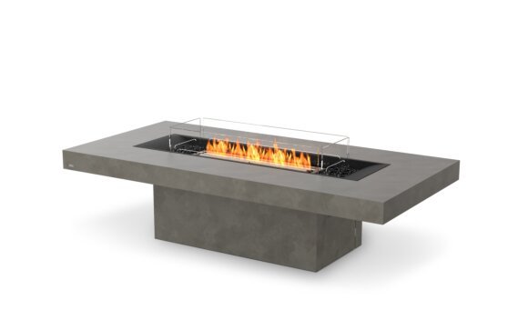 Gin 90 (Chat) Fire Pit - Ethanol - Black / Natural / Optional Fire Screen by EcoSmart Fire