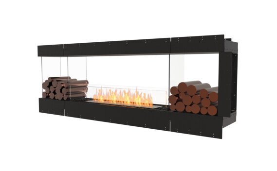 Flex 86PN.BX2 Peninsula - Ethanol / Black / Uninstalled view - Logs not included by EcoSmart Fire