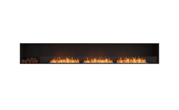 Flex 140SS.BXL Single Sided - Ethanol / Black / Installed view - Logs not included by EcoSmart Fire