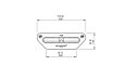 VB2 Ethanol Burner - Technical Drawing / Top by EcoSmart Fire