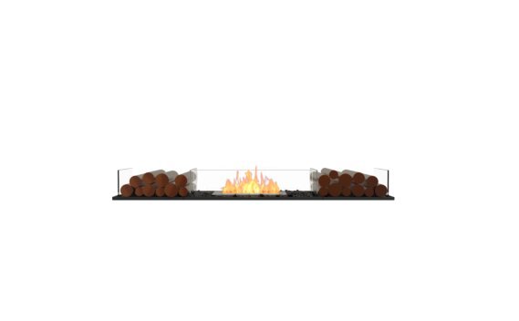 Flex 68BN.BX2 Bench - Ethanol / Black / Installed View by EcoSmart Fire