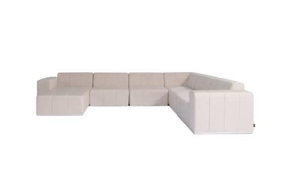 Connect Modular 7 U-Sofa Chaise Sectional Furniture - Canvas by Blinde Design