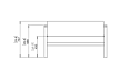 Sit L52 Furniture - Technical Drawing / Front by Blinde Design