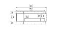 Flex 68PN.BXL Peninsula - Technical Drawing / Front by EcoSmart Fire