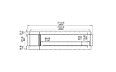 Flex 104SS.BXL Single Sided - Technical Drawing / Front by EcoSmart Fire