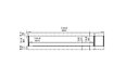 Flex 140 - Technical Drawing / Front by EcoSmart Fire
