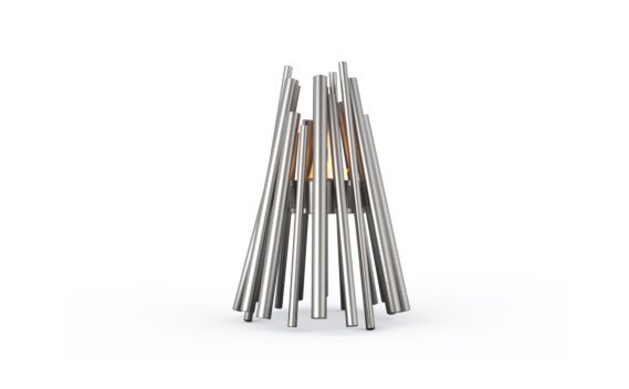 Stix Fire Pit - Ethanol - Black / Stainless Steel by EcoSmart Fire