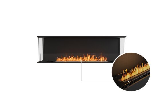 Flex 68 - Ethanol - Black / Black / Installed View by EcoSmart Fire