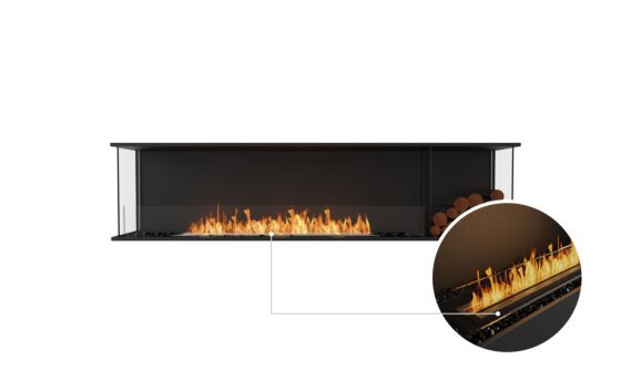 Flex 86 - Ethanol - Black / Black / Installed View by EcoSmart Fire