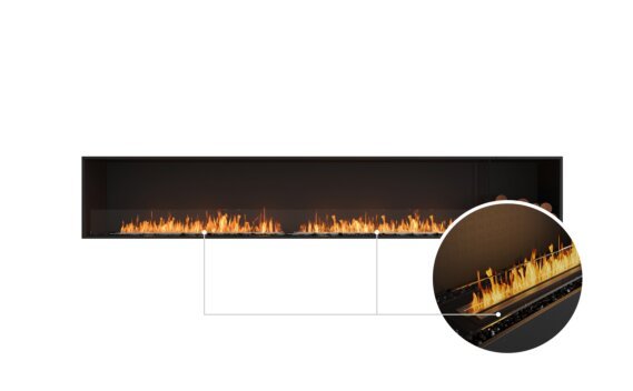 Flex 122SS.BXR Single Sided - Ethanol - Black / Black / Installed View by EcoSmart Fire