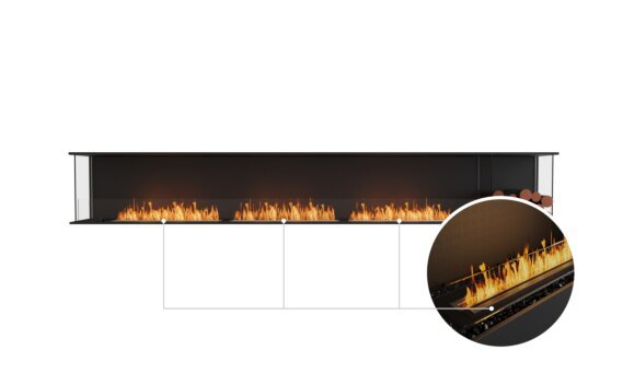 Flex 140 - Ethanol - Black / Black / Installed View by EcoSmart Fire