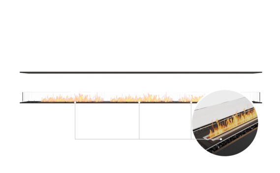 Flex 158IL Island - Ethanol - Black / Black / Installed View by EcoSmart Fire